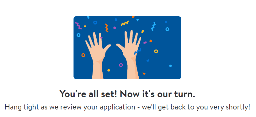 Walmart affiliate program application completion