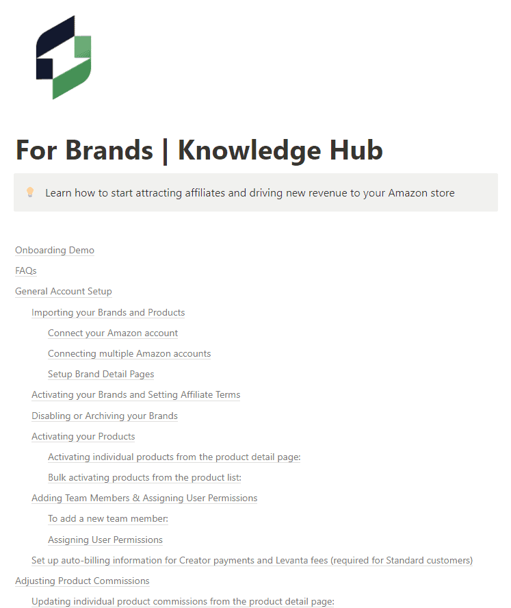 Amazon Seller Knowledge Hub